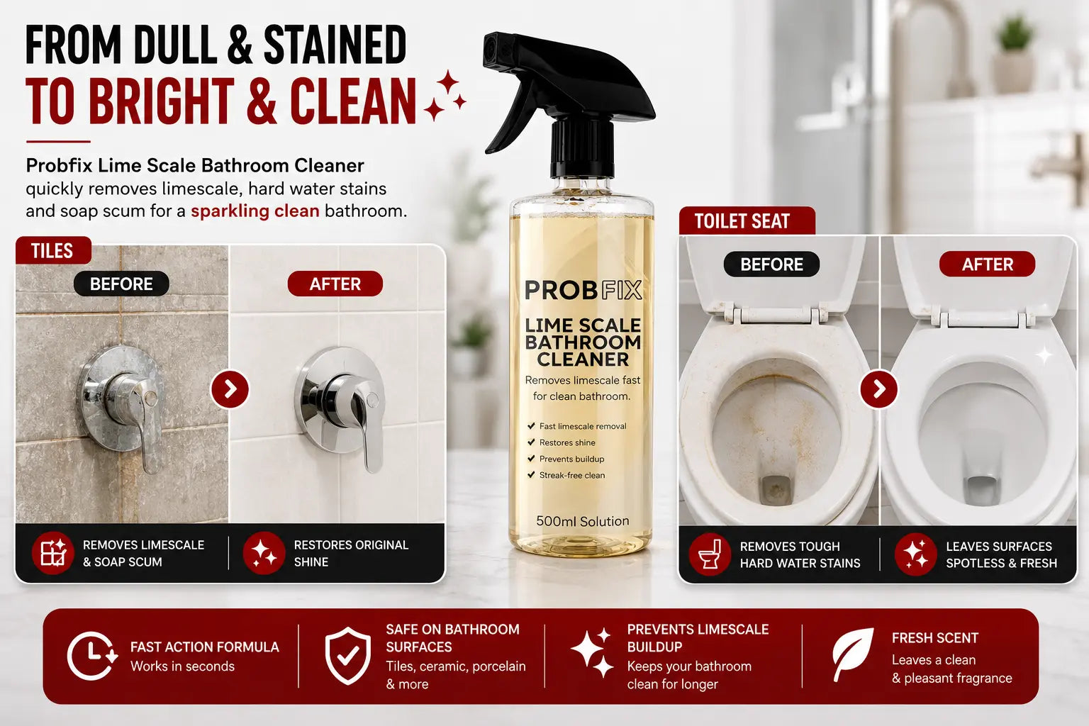ProbFix Lime Scale Bathroom Cleaner