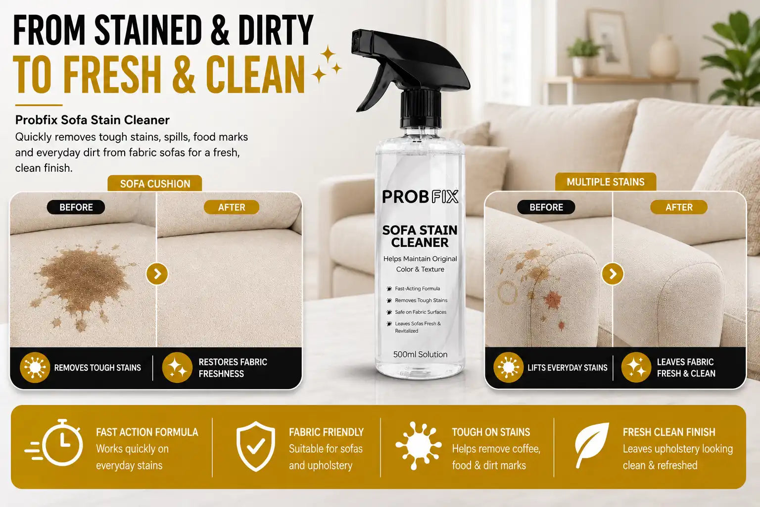 ProbFix Sofa Stain Cleaner