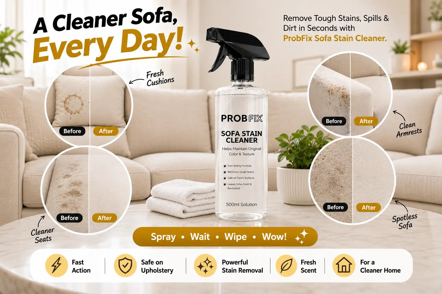 ProbFix Sofa Stain Cleaner