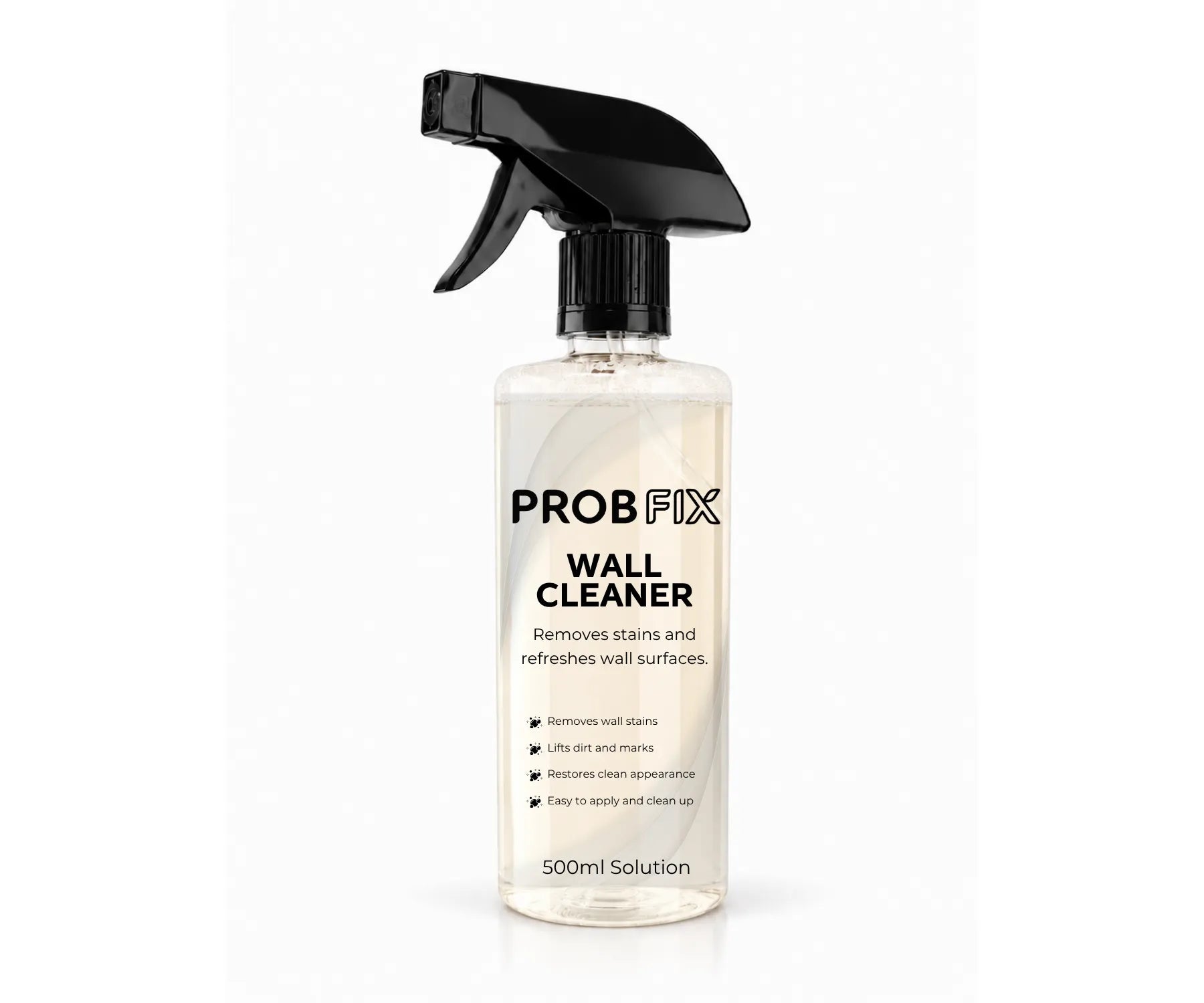 PROBFIX Wall Cleaner 500ml spray bottle for removing wall stains, dirt and marks while restoring clean painted surfaces